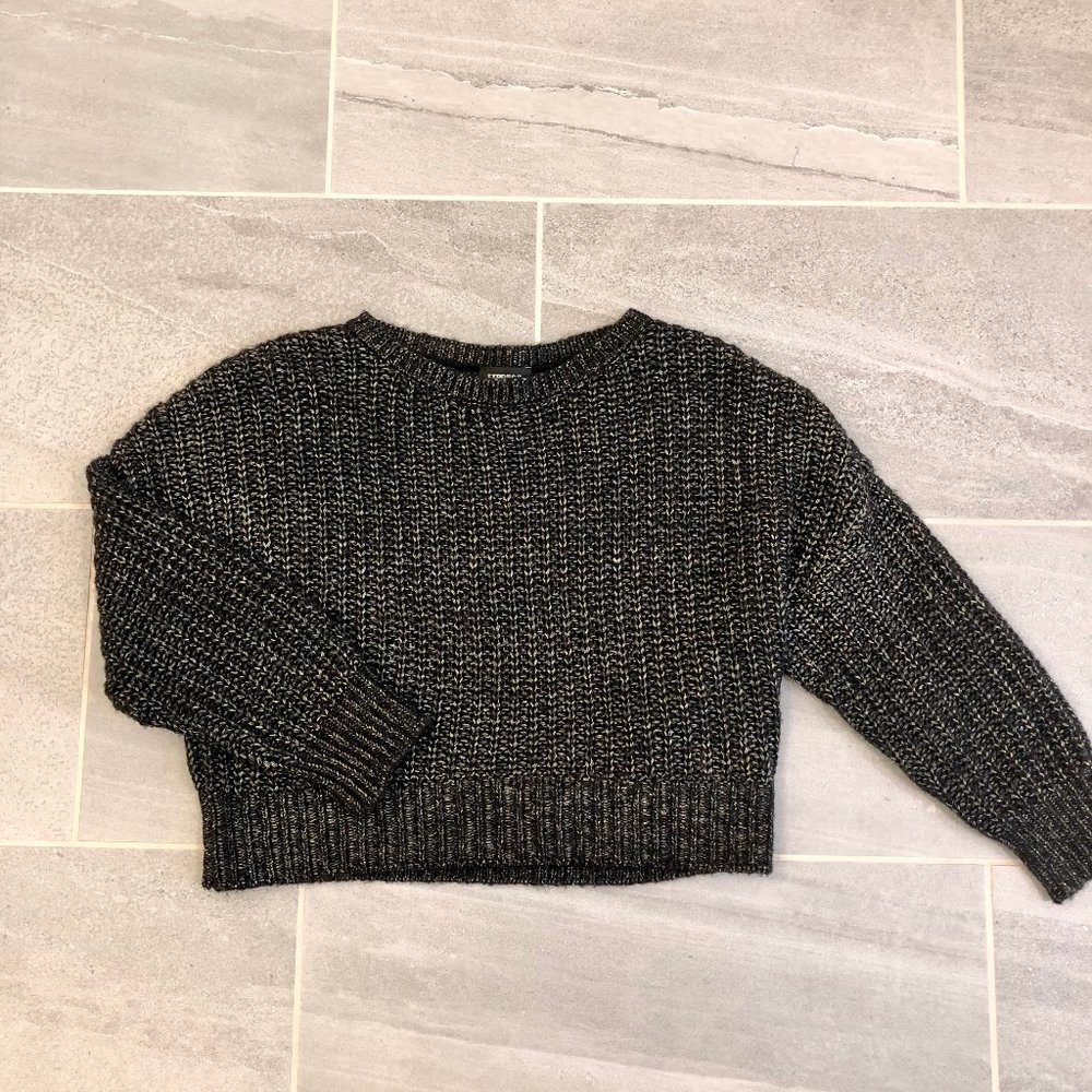 Express Black Metallic Sweater